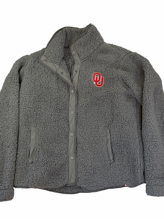 Fanatics Jackets & Blazers - Fanatics University of Oklahoma OU Gray Sherpa Fleece Jacket